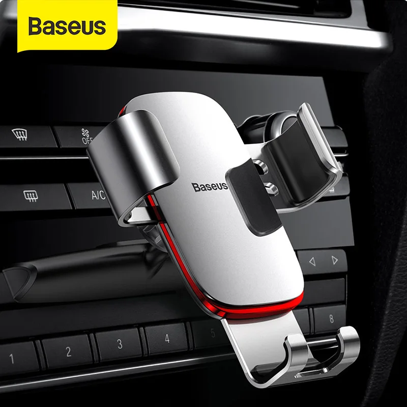 

Baseus Car Phone Holder for Car Air Vent / CD Slot Mount Phone Holder Stand for iPhone Samsung Metal Gravity Mobile Phone Holder