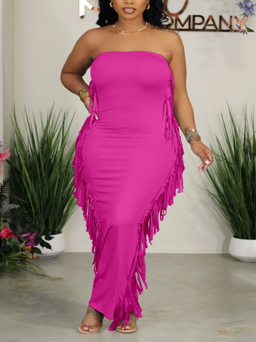 Рисунок 5 - Женское облегающее платье с бахромой