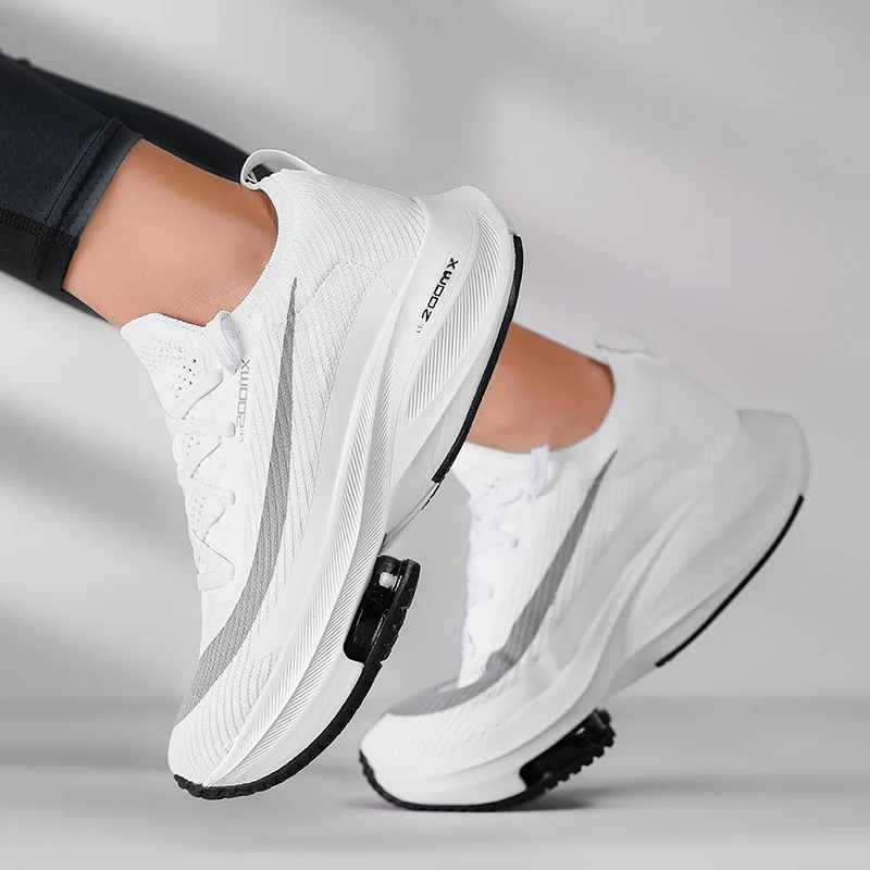 2oomx Alphafly 4% Breathable Comfortable Mens Running Shoes Zoom Tempo Next Flyease Black Electric Green Trainers Sport Sneakers