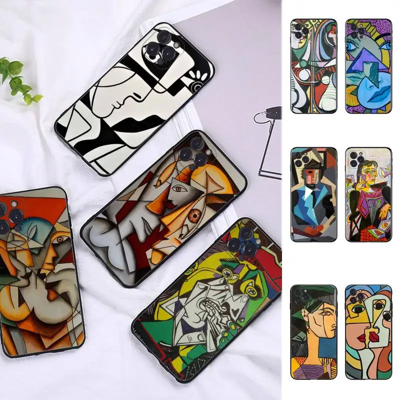 

Picasso art painting Phone Case For iPhone 6 7 8 Plus 11 12 13 14 Pro SE 2020 MAX Mini X XS XR Back Funda Cover