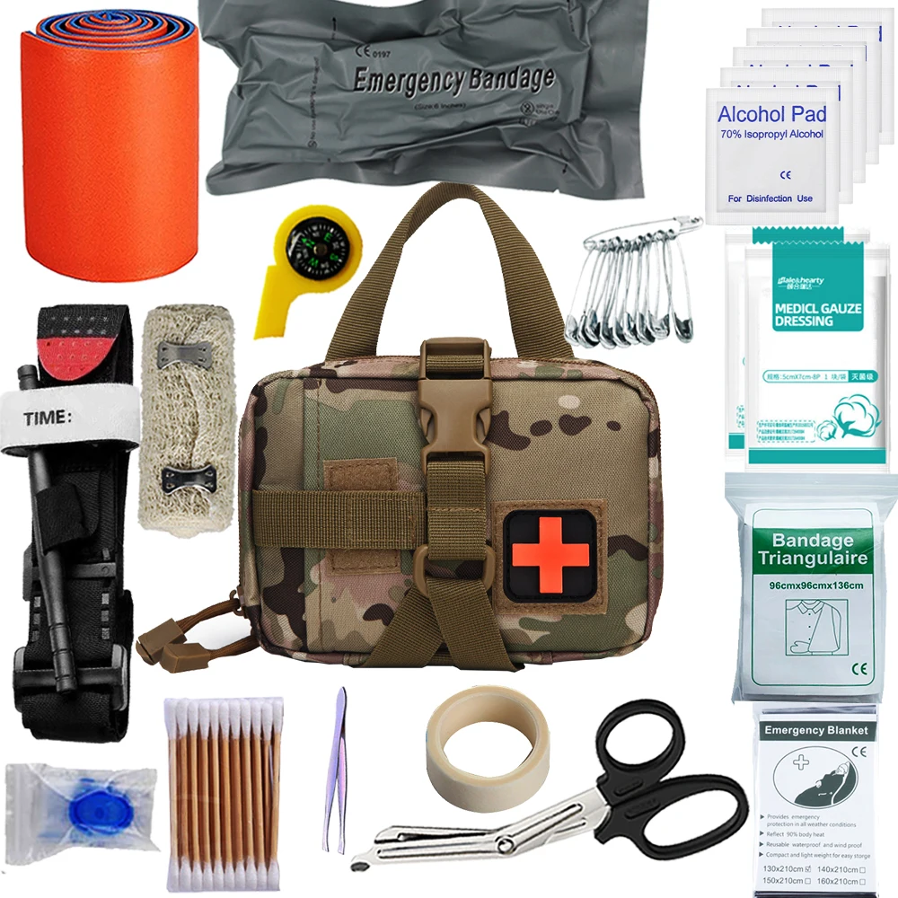 

tourniquet Emergency Kits Survival First Aid Kit Molle Outdoor Gear Trauma Bag For Camping Hunting Disaster Adventures