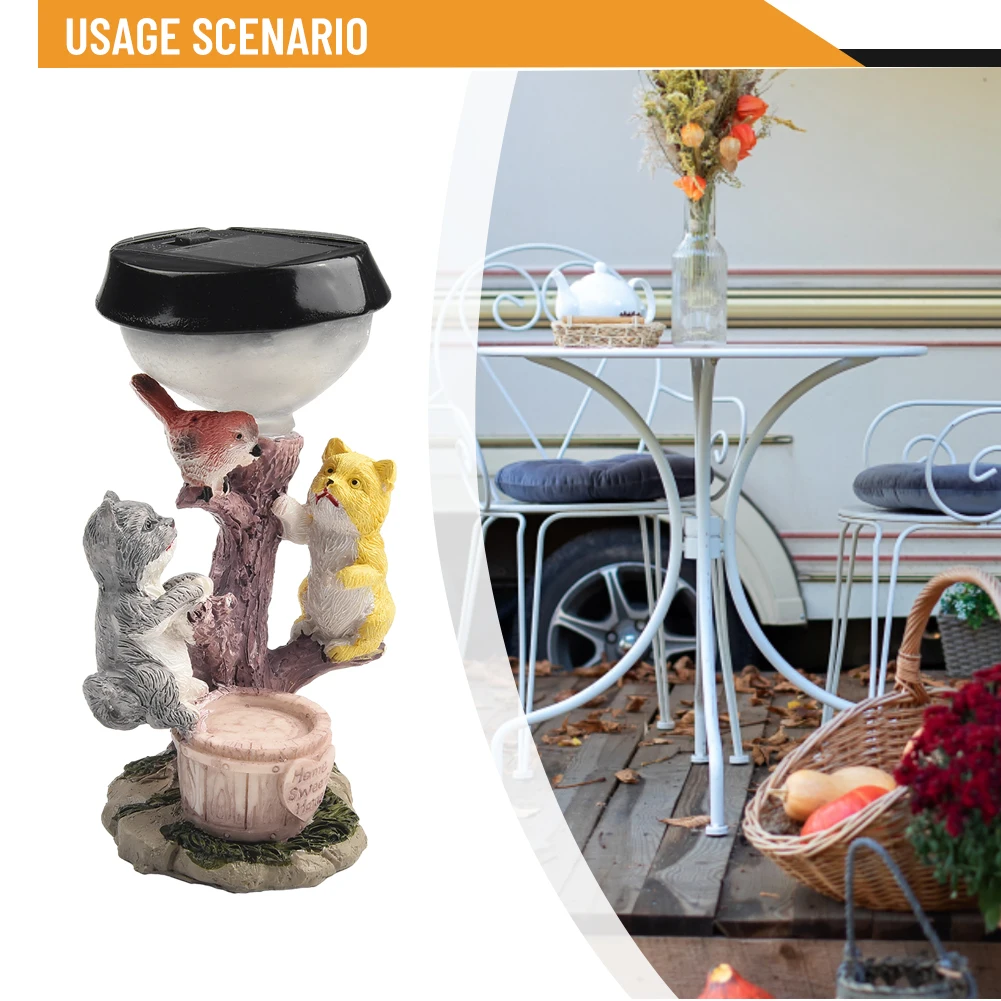 

For Courtyard Balcony Decor Garden Decoration Artware Decorative Trinket 12*6*6cm Animal Shaped Outdoor Welcome