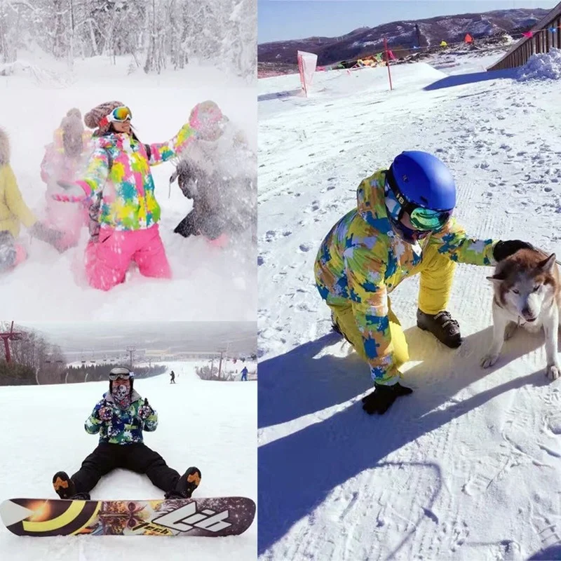 Лыжный комбинезон для мужчин и женщин уличный водонепроницаемый теплый