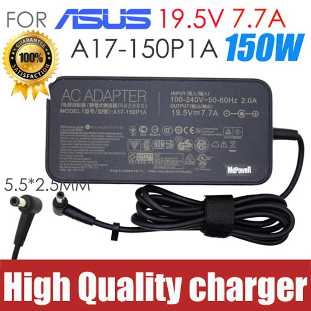 

ADP-150NB D charger 19.5V 7.7A 150W ac power adapter for ASUS A17-150P1A G73SW G71G G74 G72G G73S X73 GL503