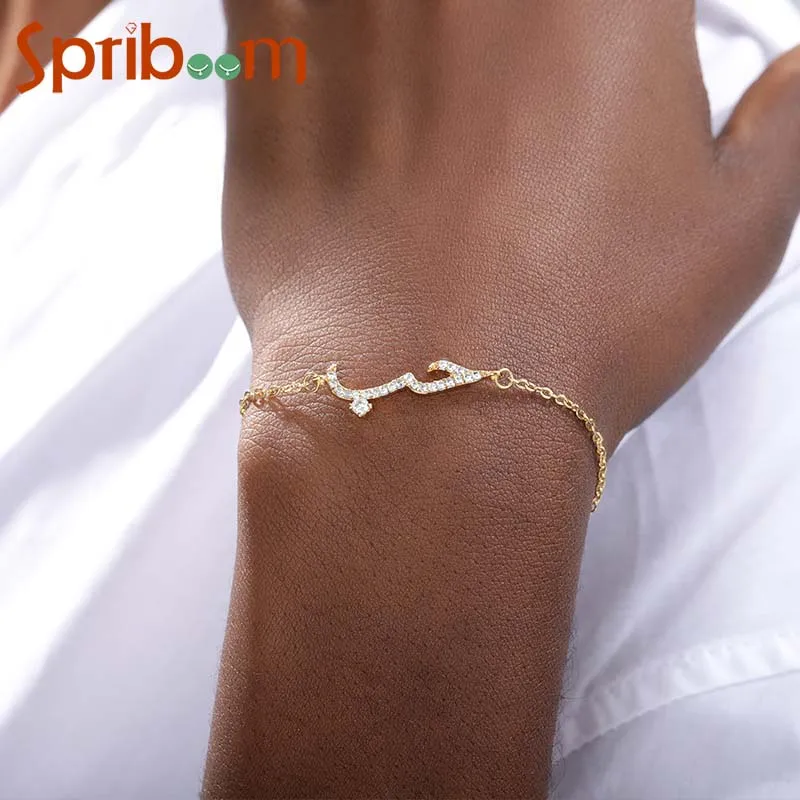 

Declaration of Love Bracelets for Women Zircon Texture Charm Bracelet Religion Islam Jewelry Wife Anniversary Gift Gold Color