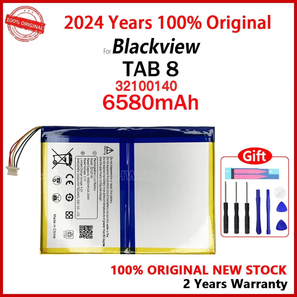 100% Новый оригинальный TAB 8 32100140 6580 мАч Сменный аккумулятор для телефона Blackview TAB8