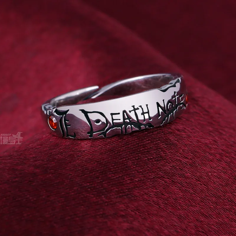 Аниме Death Note Yagami легкие кольца из сплава косплей для мужчин женщин регулируемое
