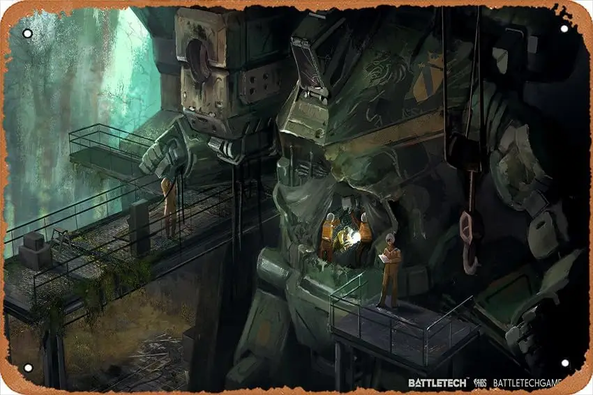 Игровой постер Battletech винтажная жестяная вывеска домашний декор для стен бар кафе
