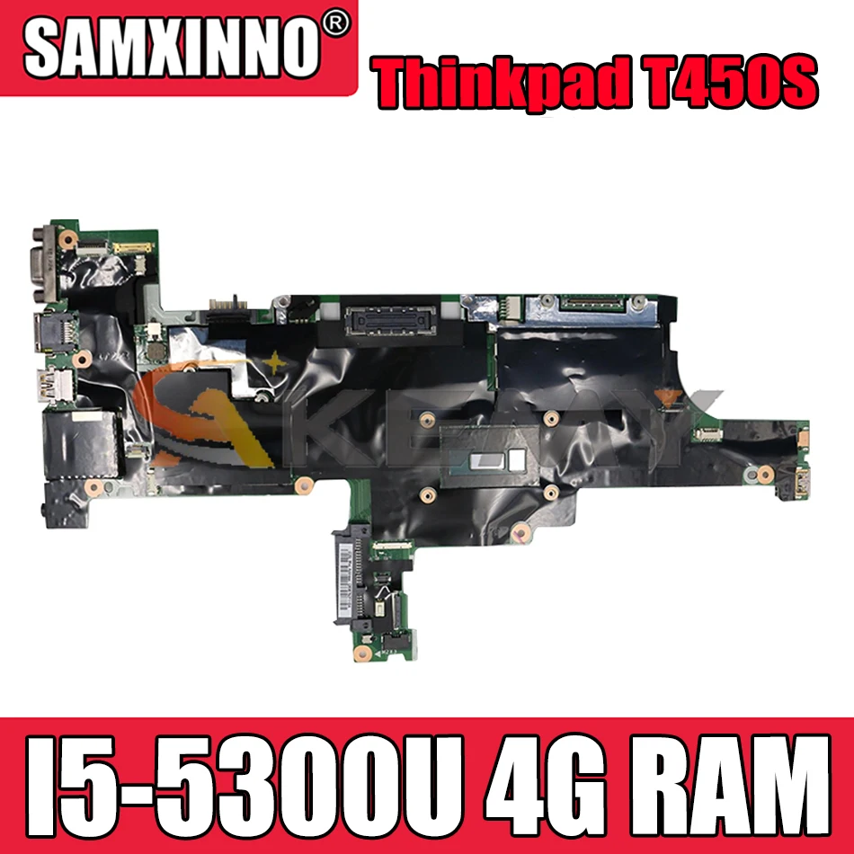 

Материнская плата Akemy AIMT1 для ноутбука Lenovo Thinkpad T450S, центральный процессор I5 5300U, 4 Гб ОЗУ, FRU 00HT748 00HT744 00HT746