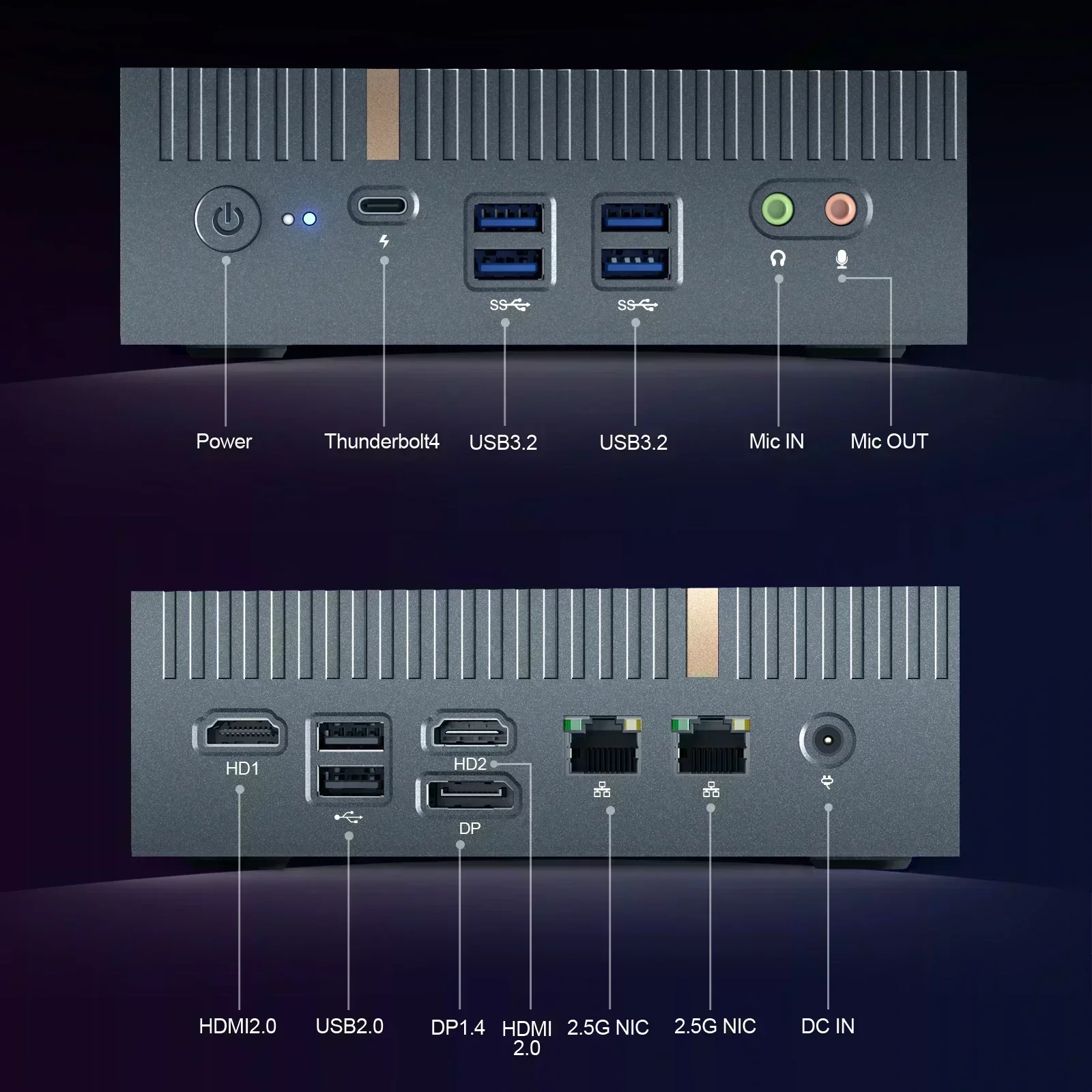 Мини-ПК Chatreey IT12 Intel Core i7 13700H i9 12900H