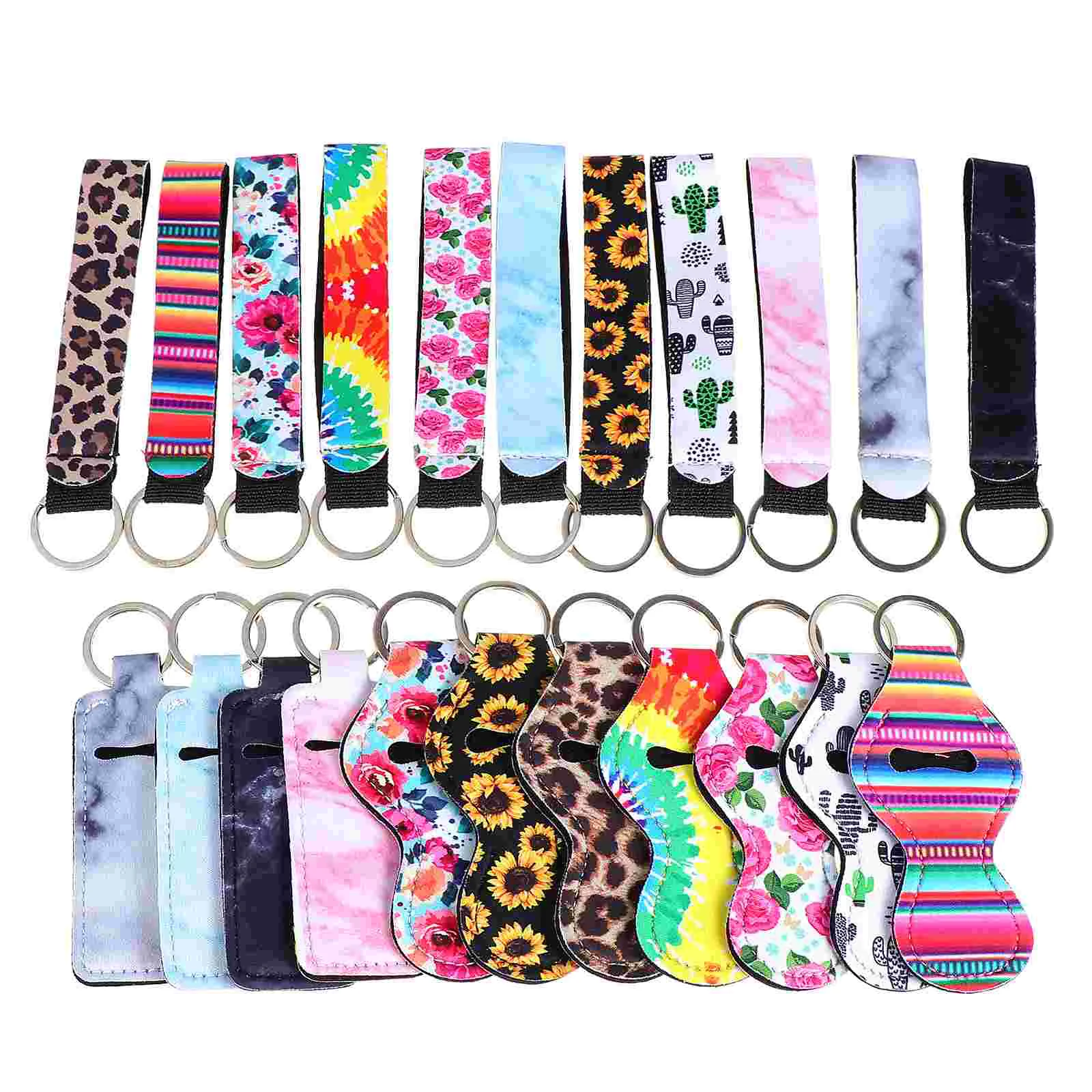 

Holder Chapstick Lipstick Lip Key Keychain Balm Neoprene Chain Keyring Travel Bottle Mermaid Keychains Pouch Gloss Sleeves