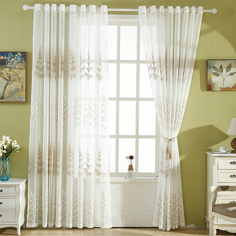 Кофейный цвет ВЫШИВКА сосны свежая обработка пользовательский гостиная эркеры