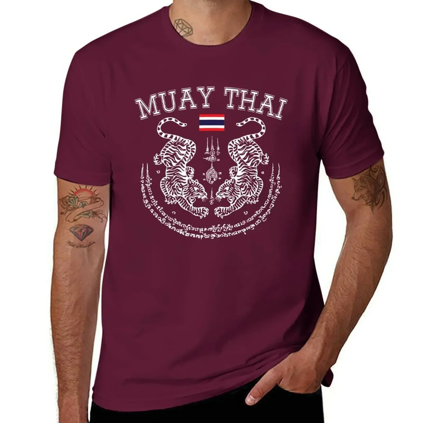 Graphics funnys футболка с коротким рукавом мужские футболки рисунком аниме Муай Тай