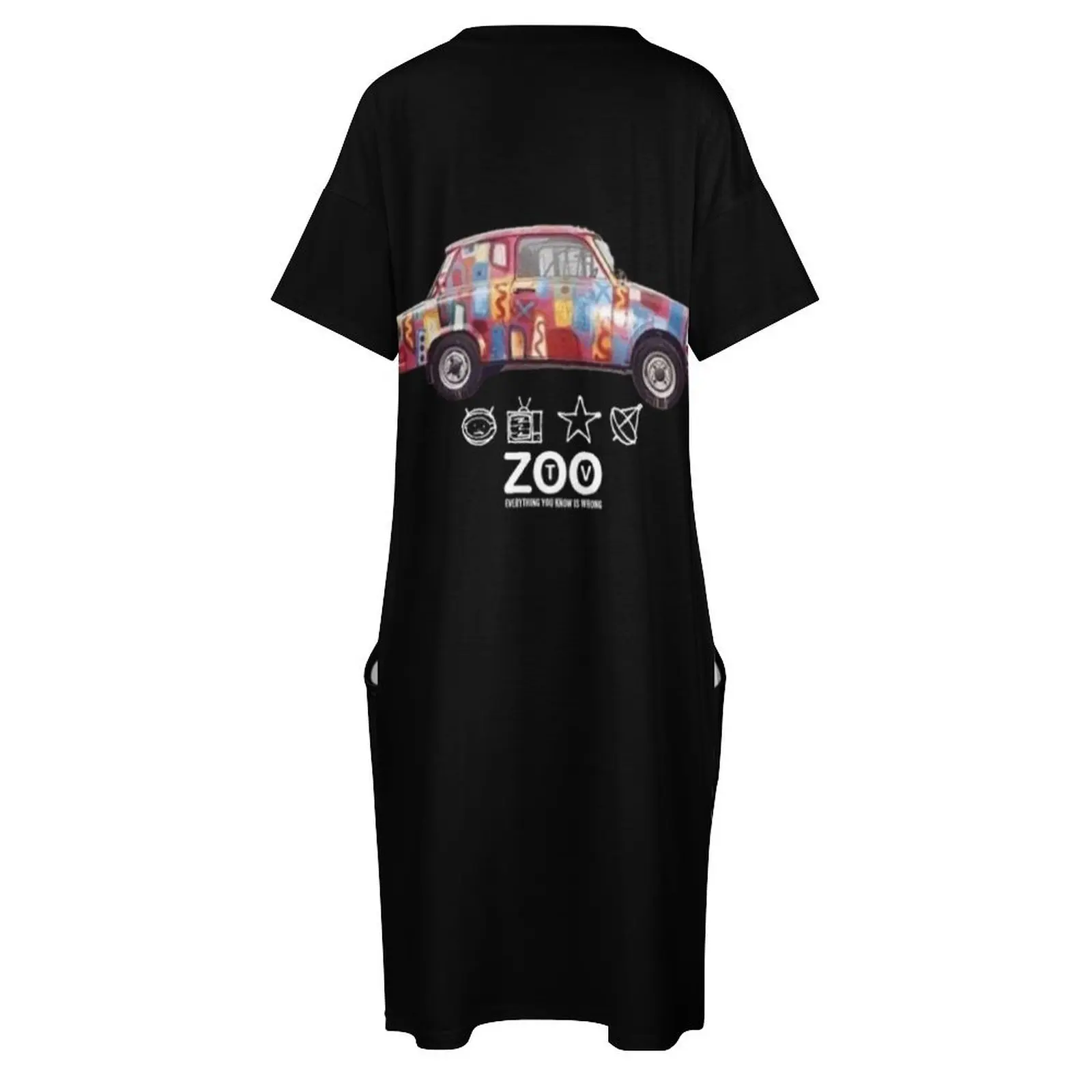 Bravoung Baby Zoo TV от ABEL2017 Свободное платье с карманами летняя одежда женская