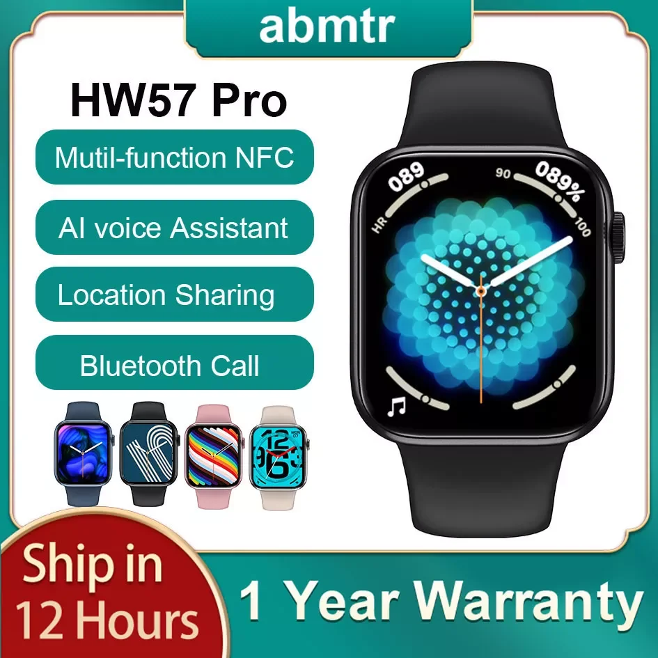 

Смарт-часы HW57 Pro мужские, 44 мм, NFC
