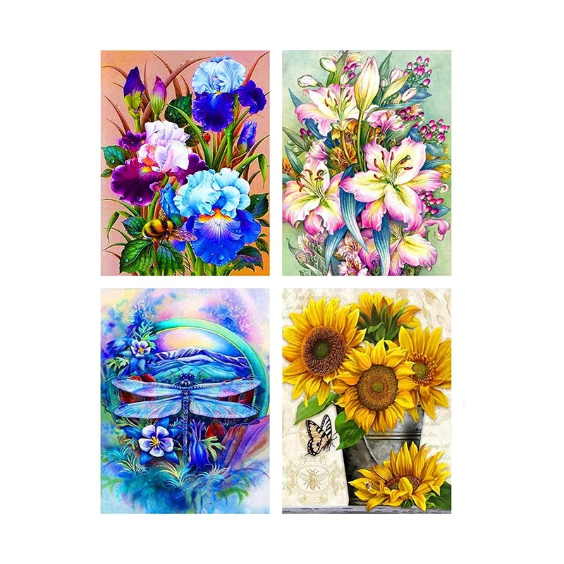 

BMBY-DIY наборы для алмазной живописи для взрослых, Круглая Полная фреза со стразами, искусственное ремесло для домашнего декора стен, цветок