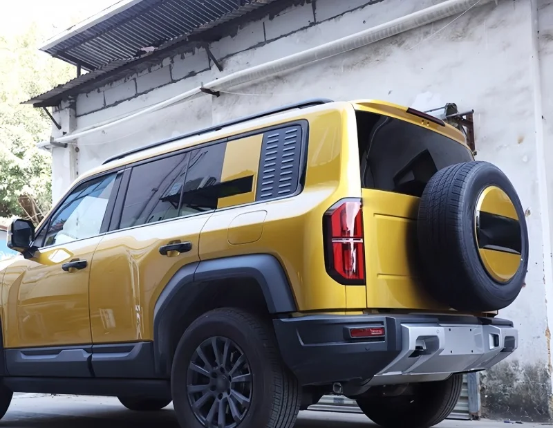 Защитная пластина для оконного стекла автомобиля, подходит для BYD Leopard 5, модифицированное авто хвостовое окно, металлическая броня, сетка, детали для внешнего обновления автомобиля (art.: 3920cfa9565cc) - 3920cfa9565cc