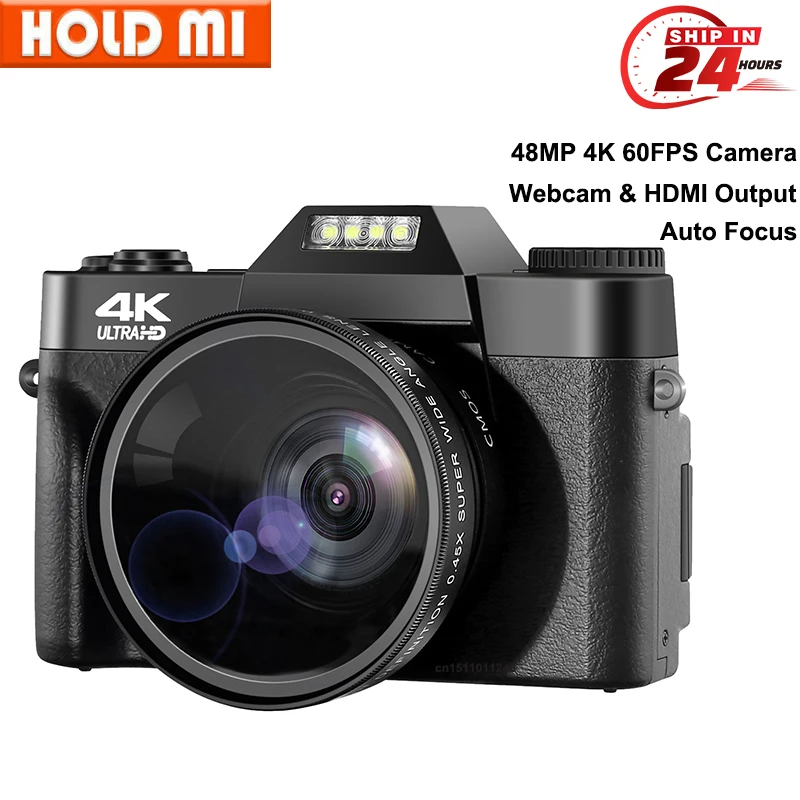 Цифровая камера 48 МП 4K видеокамера для YouTube 60fps Автофокус 16X зум новая