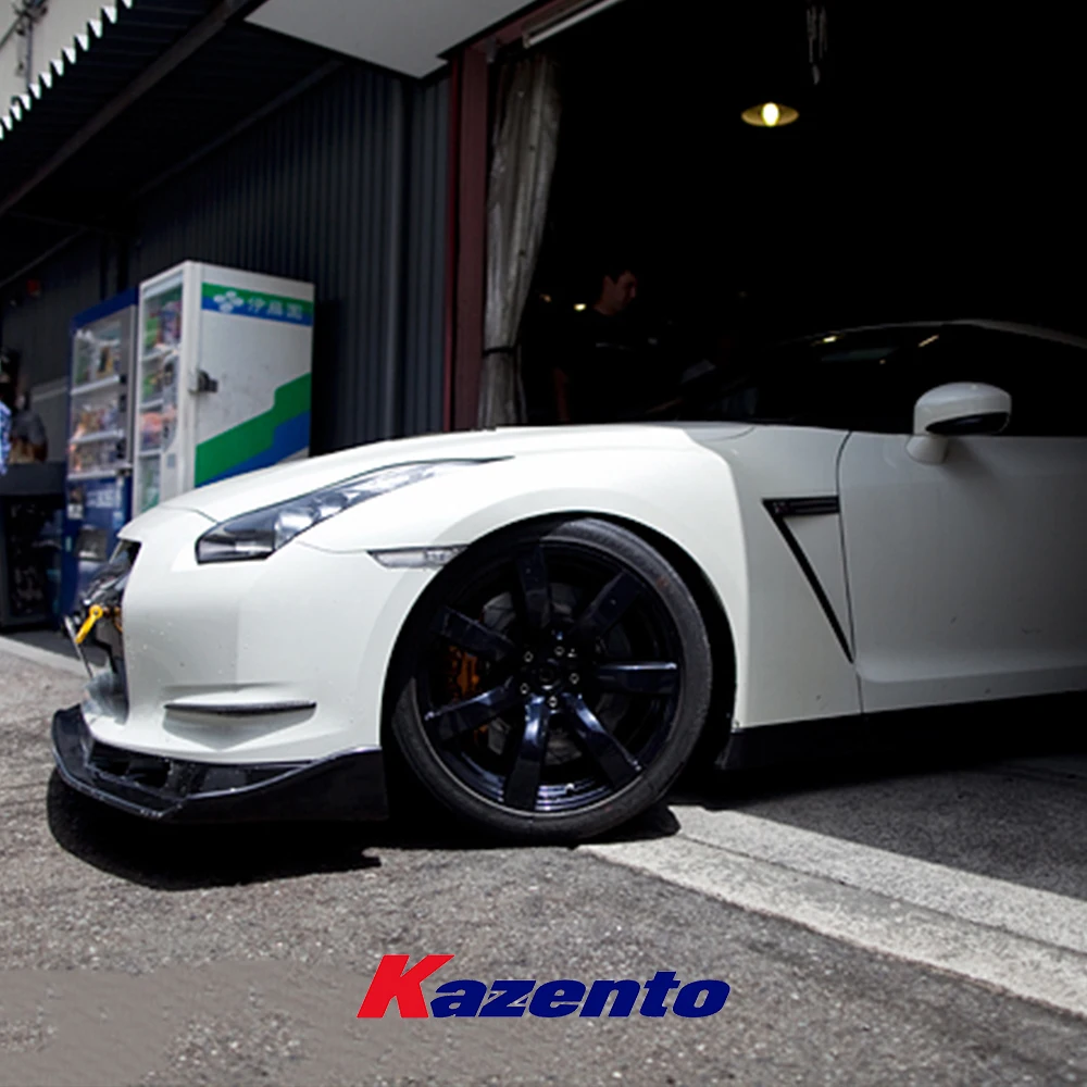 Передний бампер из углеродного волокна для Nissan R35 GTR 08-11 Pre-facelift AS Style Canard