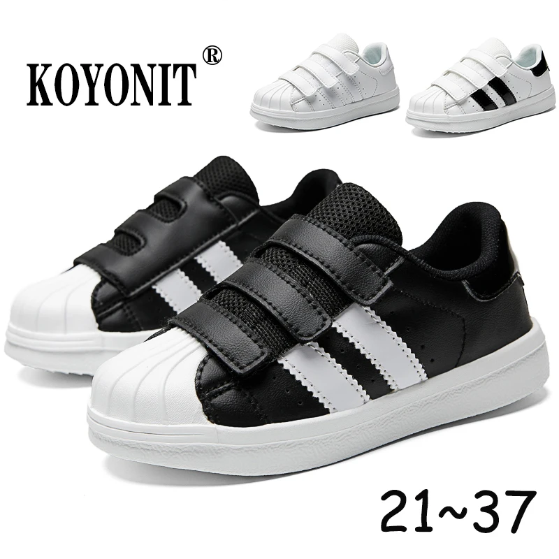 

Дизайнерские детские белые кроссовки для маленьких мальчиков и девочек, повседневные теннисные Спортивные Аксессуары, кожаные кроссовки для бега