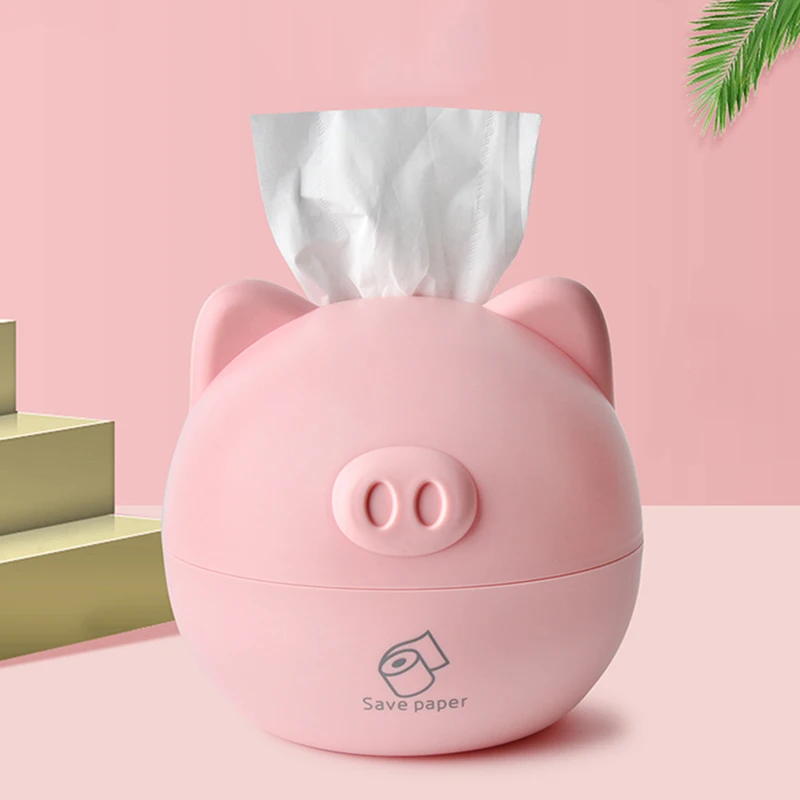 

Creative Pig Tissue Box Living Room Tissue Holder Cute Tissue Case Holder For Home Car Decoration Tissue Organizer Box Holder