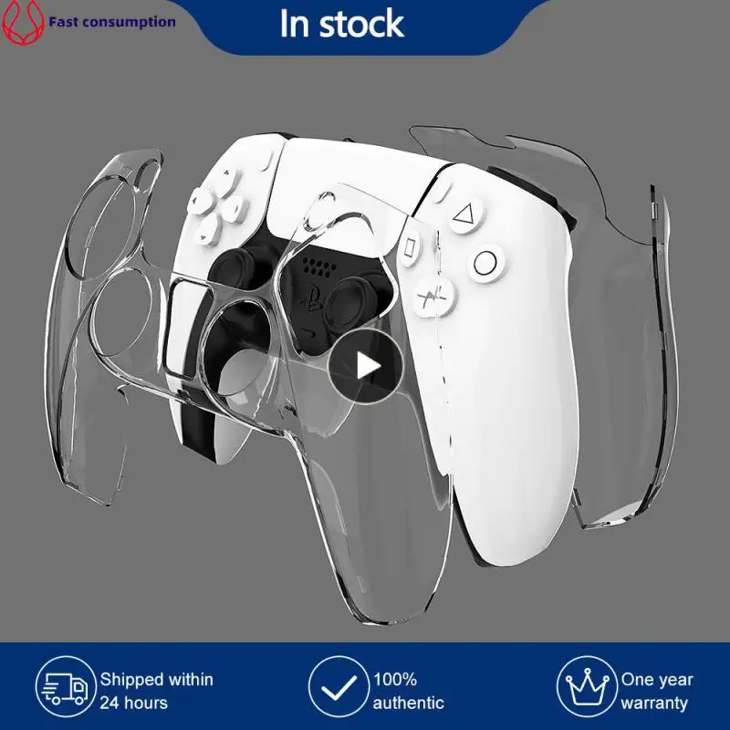 

Translucent Easy Charging Gamepad Super Drop-proof Wireless Controller Full Surround Thin And Smooth Protective Case Rosy