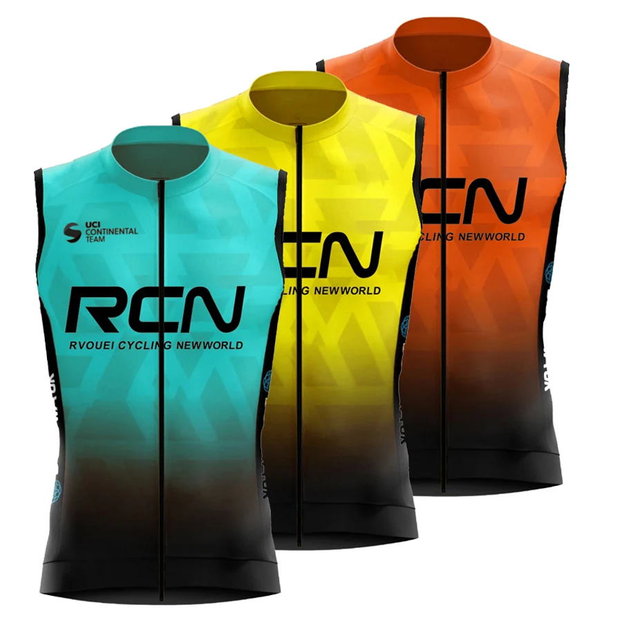 Rcn Primavera e Autunno Nuovo Maglia da ciclismo antivento Gilet da bici Gilet leggero e traspirante senza maniche Abbigliamento da bicicletta Ciclismo