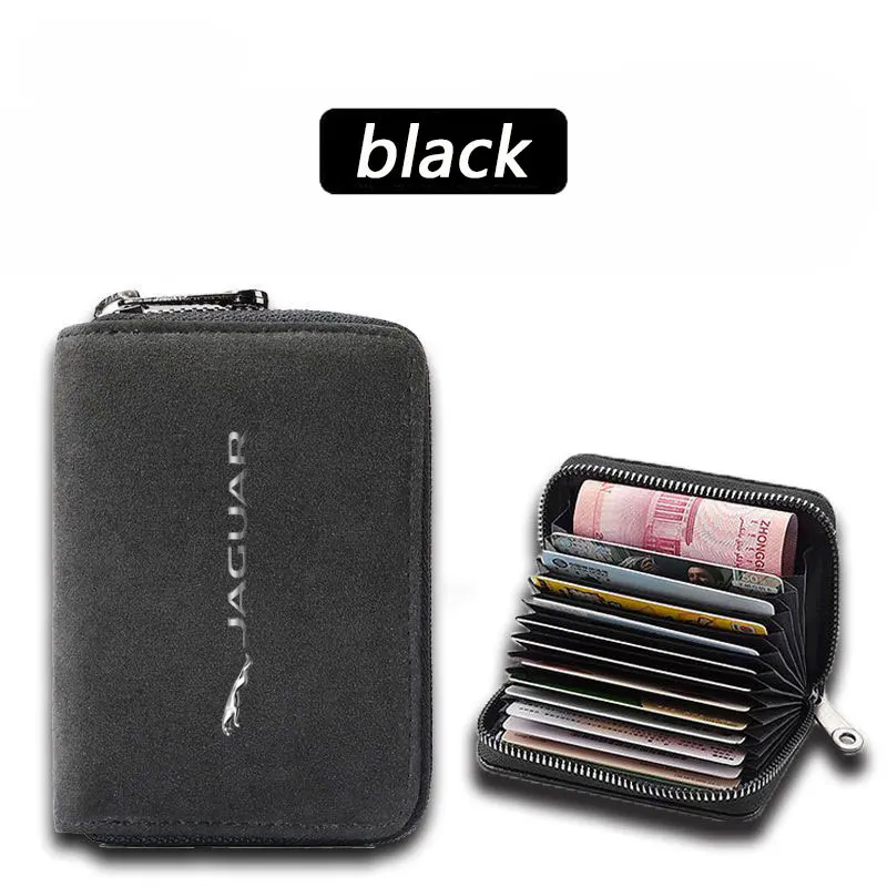 

Plush card sleeve Men's and women's card driver's license bags For Jaguar XF XE XJ F-PACE F-TYPE X760 X260 X761 Car Accessories