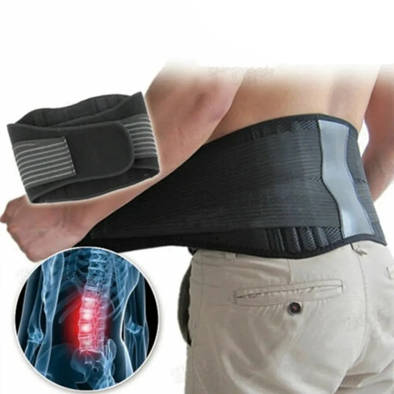 

Регулируемый пояс для поддержки спины и талии, самонагревающийся магнитный терапевтический поясничный бандаж, массажный ремешок для облег...