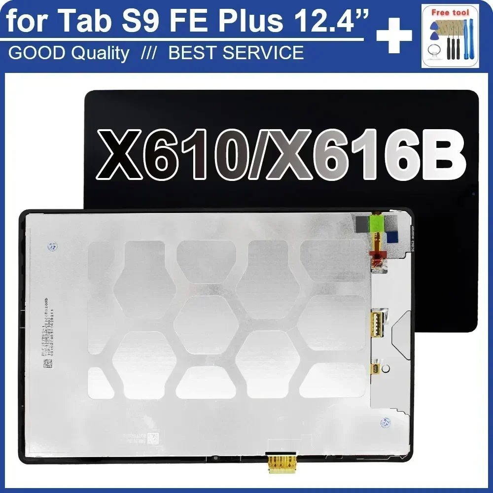 12 4-дюймовый ЖК-дисплей для Samsung Galaxy Tab S9 FE Plus X610 дигитайзер сенсорного экрана