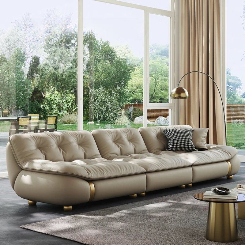 Современные диваны из натуральной кожи черный итальянский дизайнерский