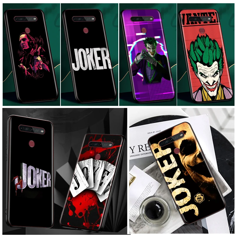 

Cool Movie Joker Art Phone Case Black For LG Q60 V60 V50S V50 V40 V30 K92 K71 K61 K51S K41S K50S K22 G8 G8X G8S ThinQ