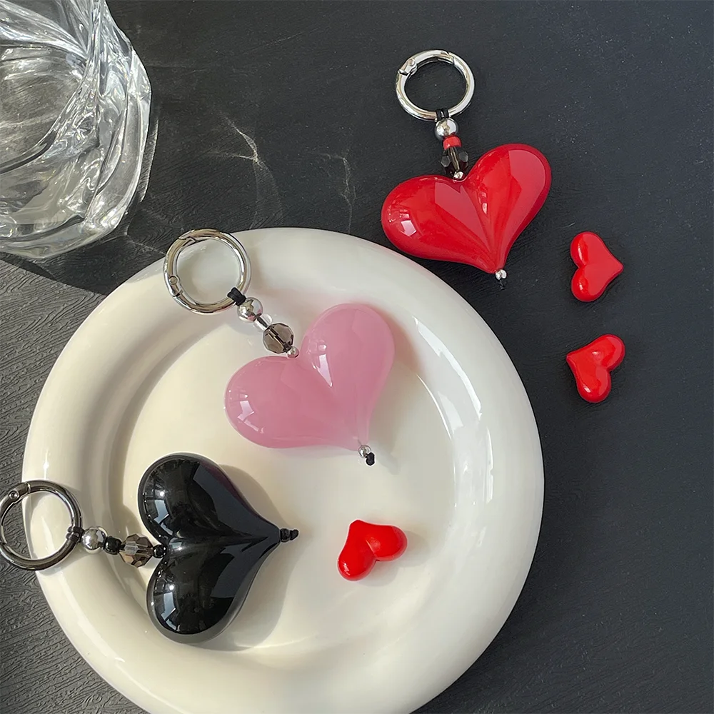 Novi Good-looking Dopamine Stringting Same Single Big Love Girl Bag Pendant Mobile Phone Charm