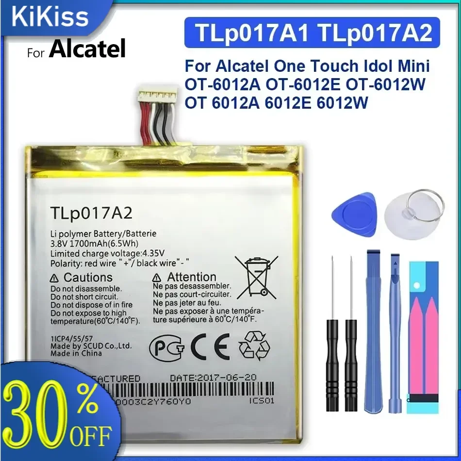 Высококачественный аккумулятор TLp017A1 TLp017A2 для Alcatel Onetouch Idol 2 Mini L OT 6016A 6016D 6016X 6014X 700