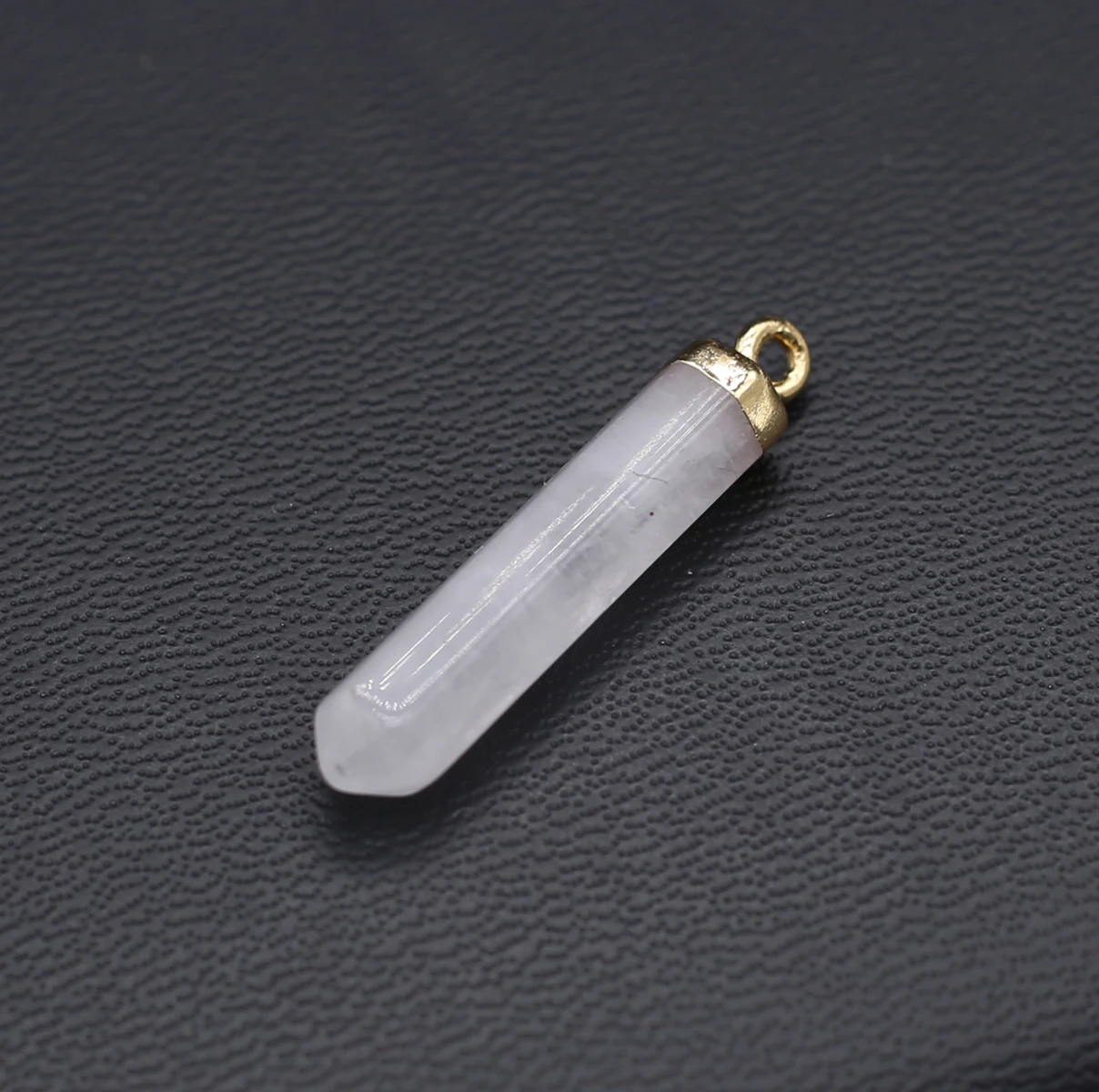 

Natural Stone Pillar Shape Labradorite Quartzs Pendulum Charms for Jewelry Making DIY Earring Necklace Bracelet Accessories Gift