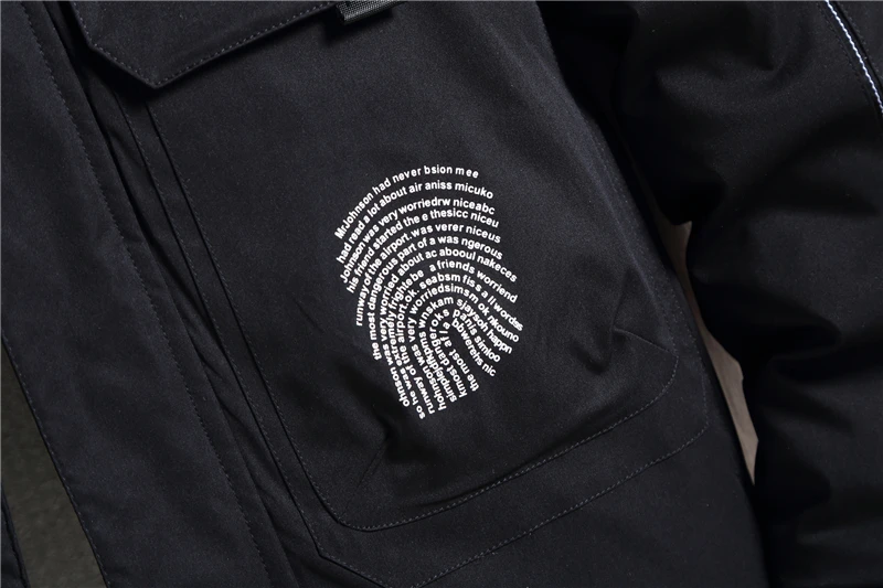 Hooded Down Jacket Men's Thickened Warm BreathableCasual Short Style Youth Coats Men Letter Print Fashion XXXL Clothing for Male