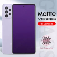anti blue light matte tempered glass for samsung galaxy a72 a52 a32 a12 a31 a51 a71 a21s a10 a50 m21 m31 screen protector glass