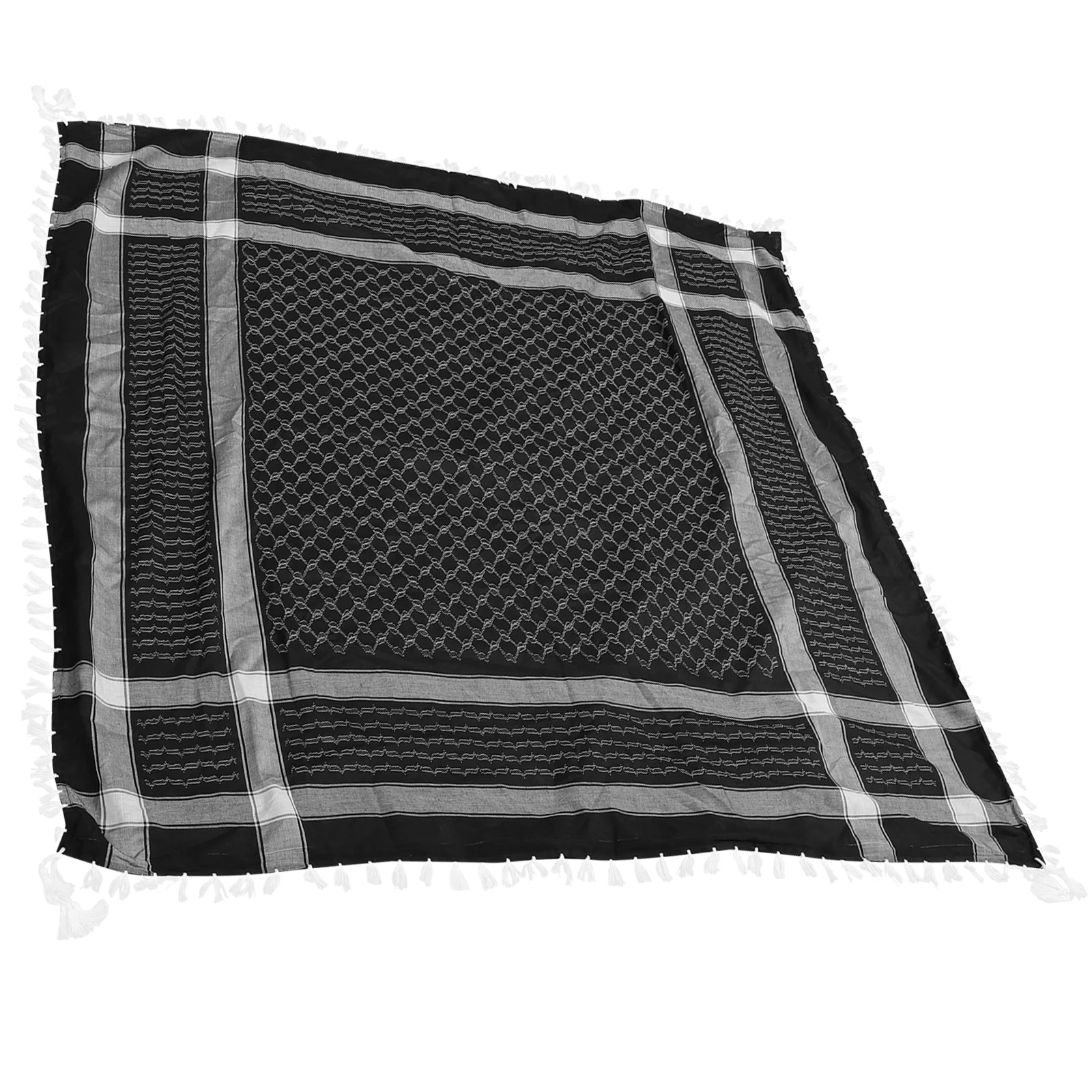 

Scarf Men Headwear Tassel Kerchief Outdoor Bands Mens Wrap Polyester Cotton Neck Man