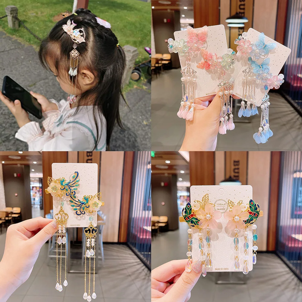 

Women Accessories Butterfly Hair Clips Tassels Hair Clips Hair Clips Princess Hair Clips Flower Hair Clips Hair Accessories