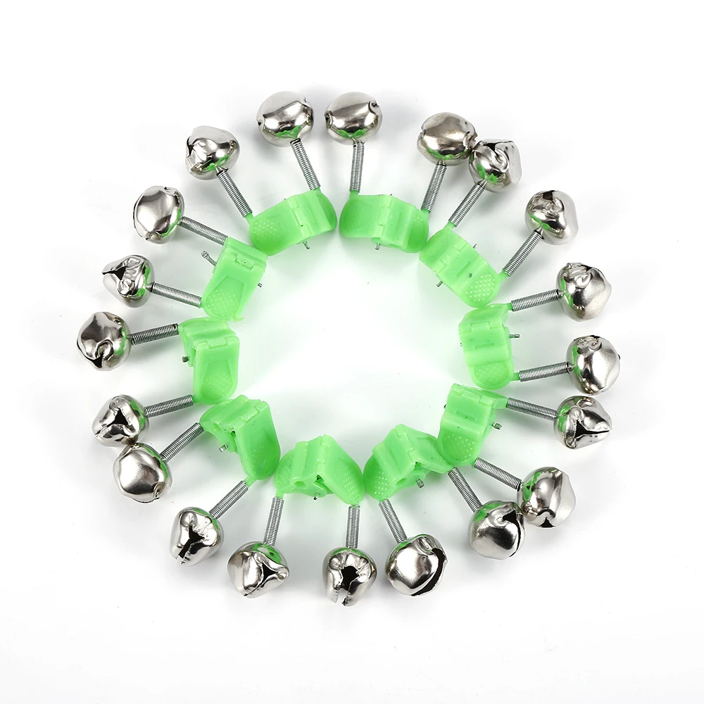 

10 Pcs Fishing Bite Alarms Fishing Rod Bells With Tip Clip Ring Carp Spiral Bells Fishing Accessories Tackle Fish Alarm Fishing
