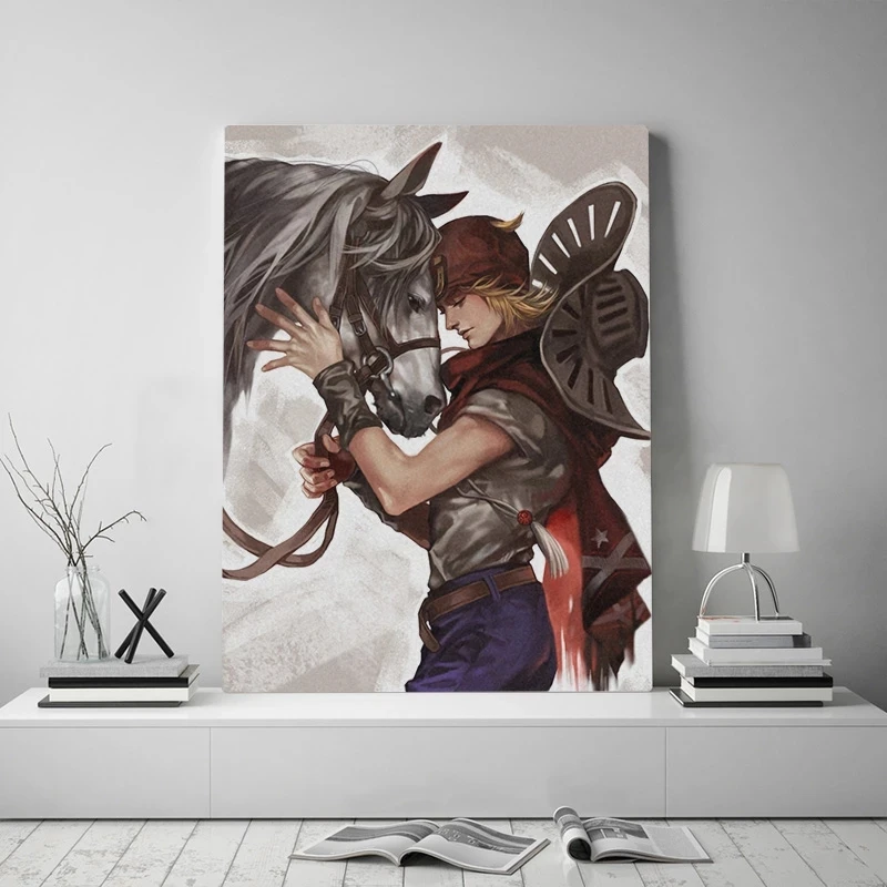 

Wall Art Canvas Johnny Joestar Home Decor Jojo S Bizarre Painting Print Modern Posters Anime Figure Modular Pictures Living Room
