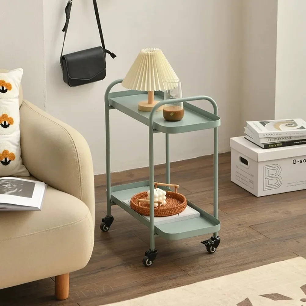 Скандинавская маленькая тележка диван прикроватный столик подвижный Маленький