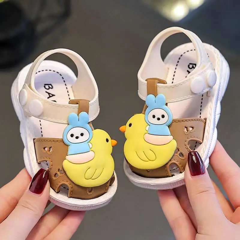 Повседневные Милые Дышащие Сандалии С Героями Мультфильмов Для Маленьких