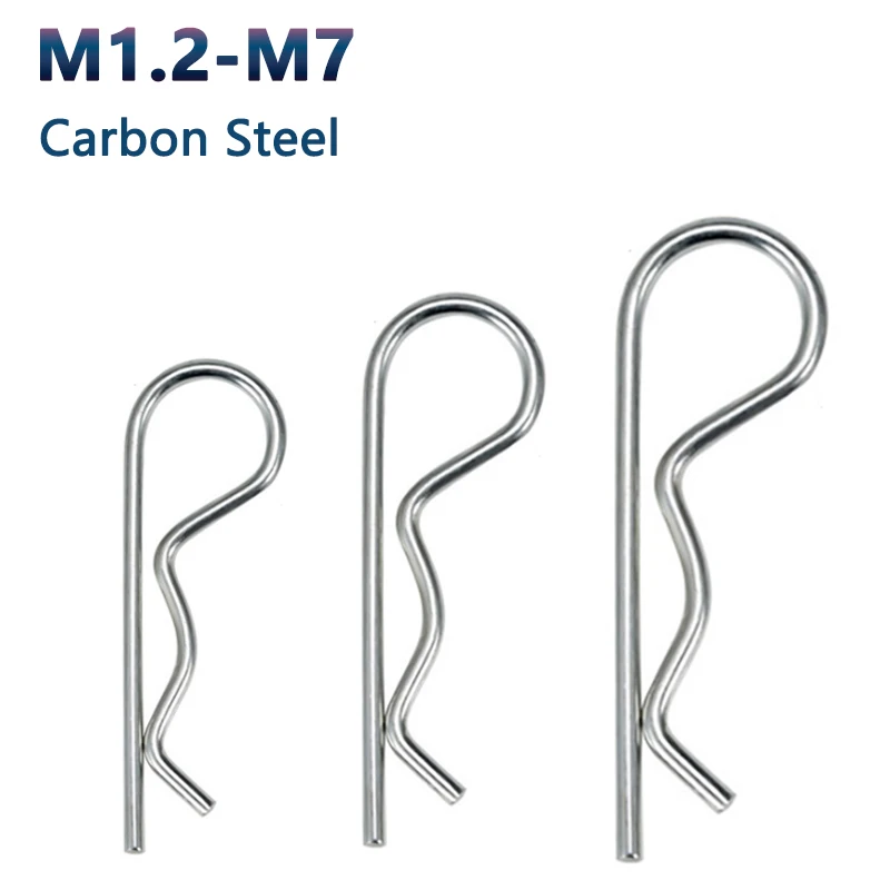 

M1.2 M1.8 M2 M2.5 M3 M3.5 M4 M5 M6 M7 Spring R Type Cotter Pin Retaining Clips Wave R-shaped Pin Clamp Hair Tractor Pin for Car