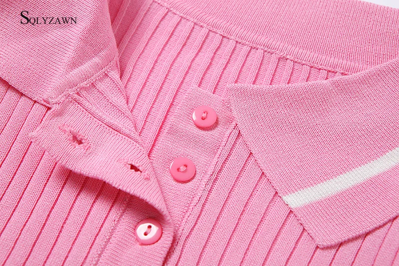 Женская однобортная футболка с высокой талией и шортами трикотажный комплект