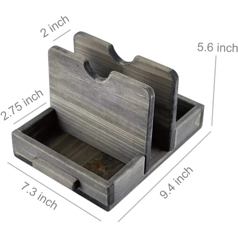 Винтажная подставка для салфеток с солью и перцем Caddy стола кухни