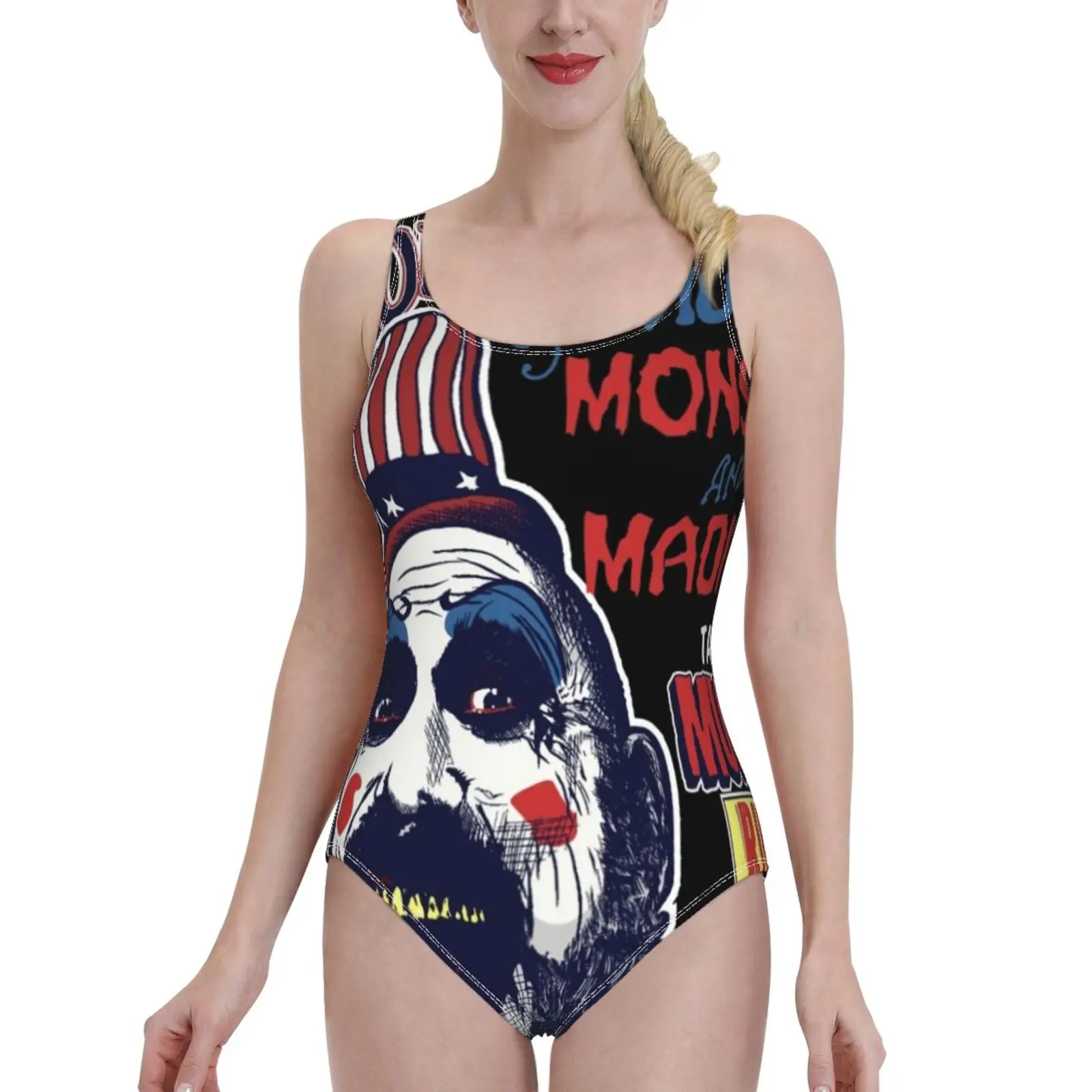 

Привлекательные купальники капитана спаудинга музей монстров и судей, Женский Цельный купальник с принтом, Женский Монокини, купальный кос...