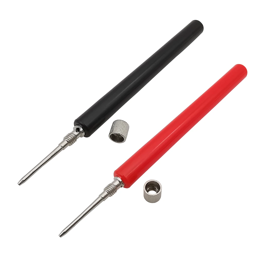 2 шт., пружинный измерительный щуп для мультиметра, изолированный тестовый крючок, разъем для проводов, тестовые иглы, электрические 126 мм