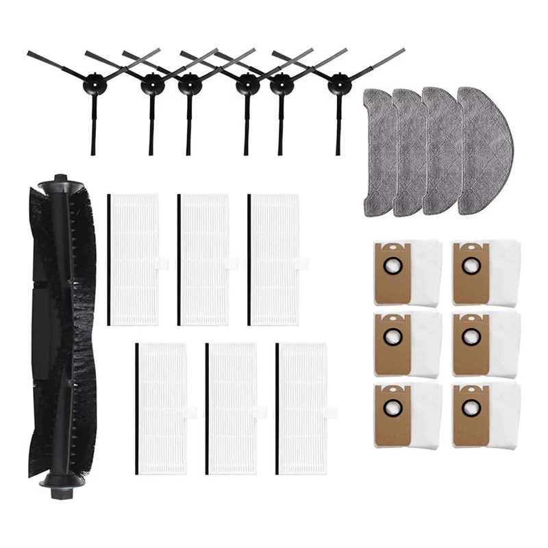 

Sweeper Accessory Kit Replacement Parts Mop Pads Main Brush Side Brush Filters Dust Bags For VIOMI S9 Sweeper Vacuum Cleaner