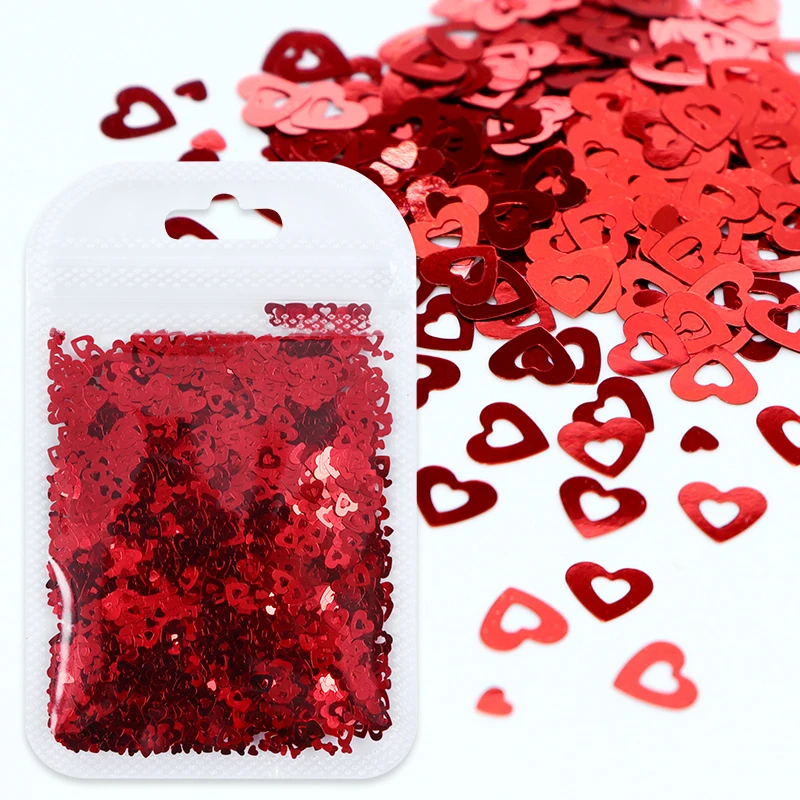 

Красные, черные, полые, любовь, сердце, блестки, эпоксидная смола, блестящие хлопья, аксессуары ко Дню Святого Валентина, блестящая силиконов...